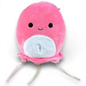 Kellytoy Squishmallows Selema Jellyfish Plush Stuffed Toy Pink White 2023 8"